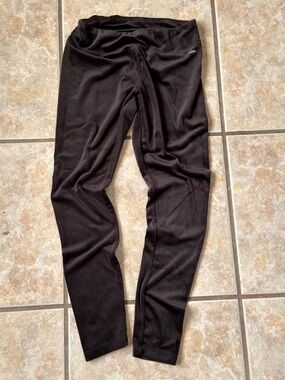 Danskin Black Velvet Velour Supersculpt Lounge Leggings Yoga Pants Size M